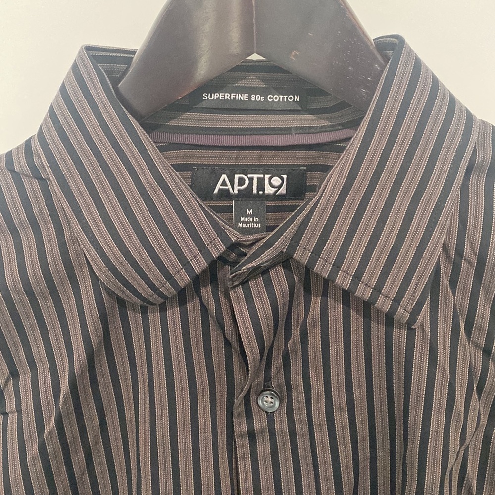 APT.9 Striped Long Sleeve Dress Shirt - Picture 3 of 9